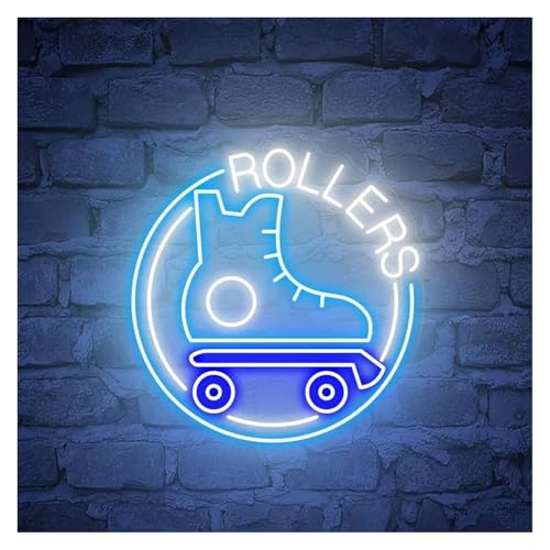 Enseigne au néon LED patins à roulettes luminaire décoratif mural USB