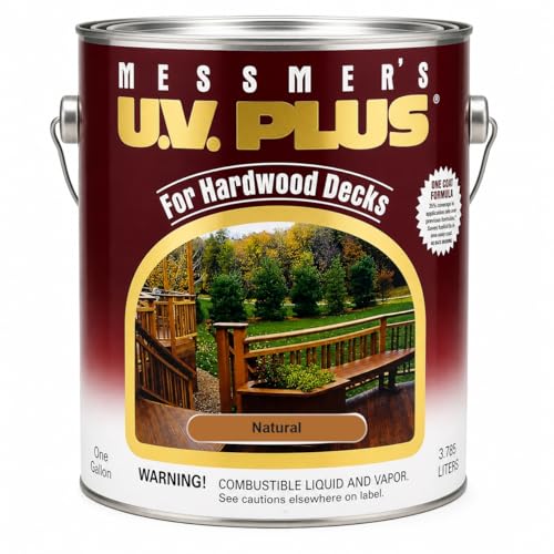 1 Gal Messmers MH-500 Natural U.V. Plus Hardwood Deck Transparent Stain