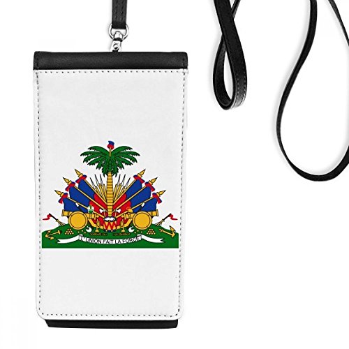 Pochette téléphone Haïti en cuir pour voyager les mains libres