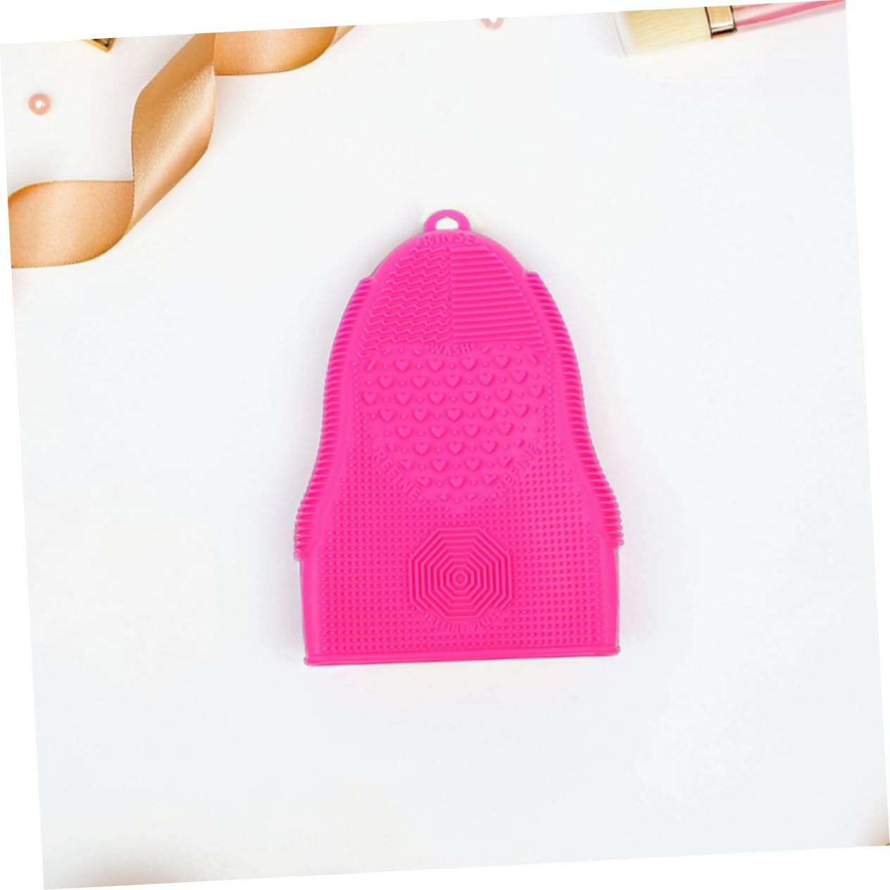 8 Pezzi Tappetino Pulizia Pennelli in Silicone Portatile e Compatto per Detergente Pennelli Cosmetici Multifunzione per Makeup Pittura e Utensili
