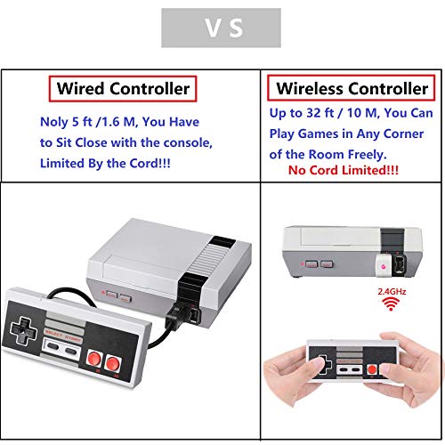 image for HL Global Wireless NES Controller,Upgrade Version 2 Pack NES Classic W