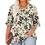 Apricot Black Floral