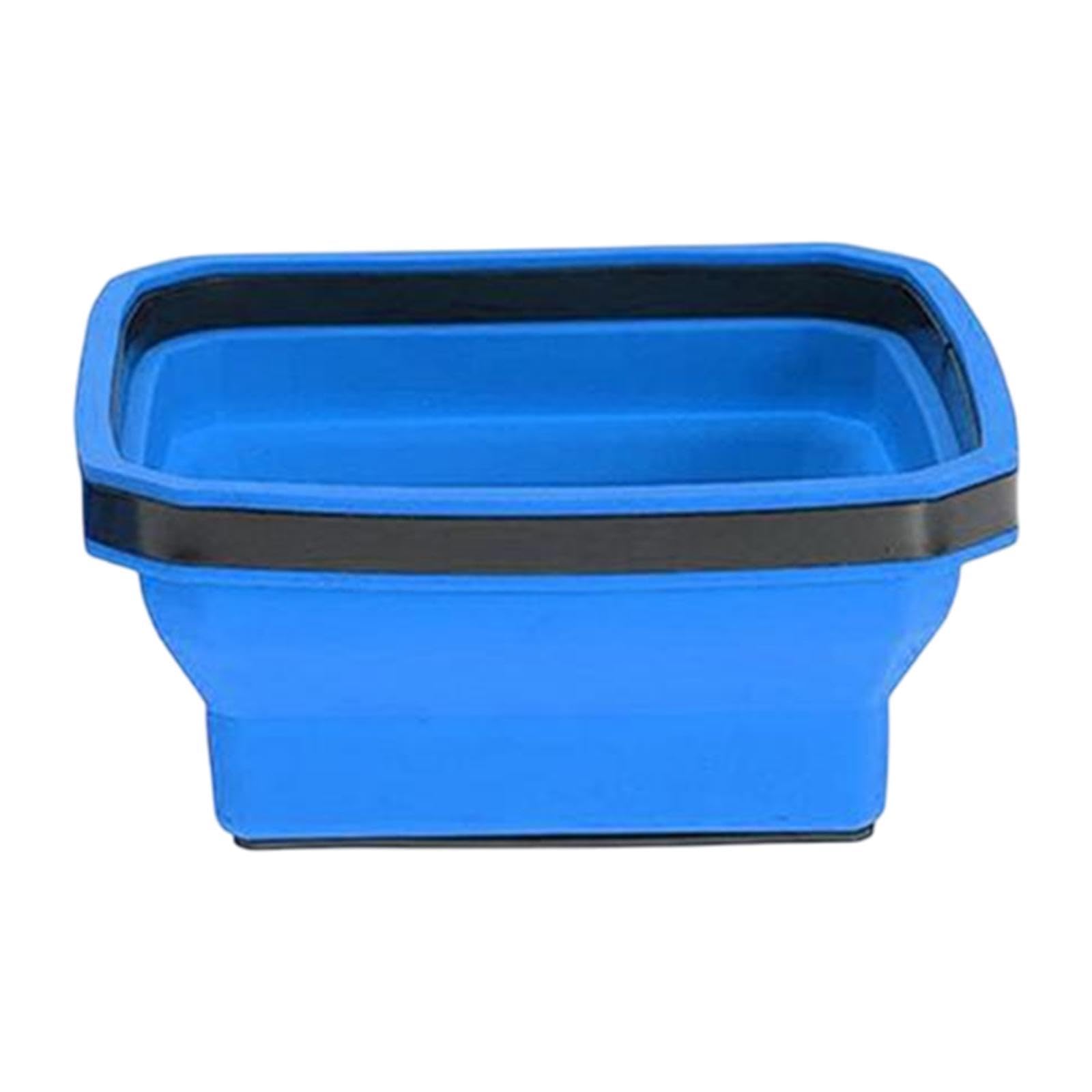 Foldable Parts Tray Silicone Parts Tray Holder for Pins Small Tools Plumbers Blue-image-10
