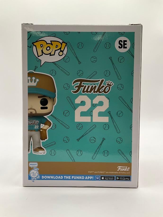 Funko POP! Funko Baseball Player Funko Shop Exclusive All Star FunFest 2022 LE3000, Turquoise - Image 4