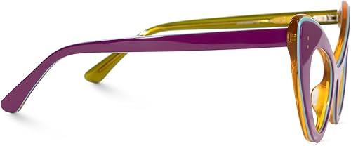 Miniatura 5 de VOOGLAM Gafas de bloqueo de luz azul de ojo de gato negro, marco de gafas de ojos de moda para mujer, antifatiga ocular y UV