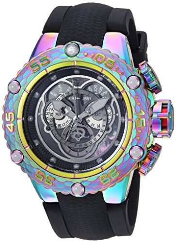 Invicta Men's Subaqua Stainless Steel Quartz Watch with Silicone Strap, Black, 28.7 (Model: 25429)