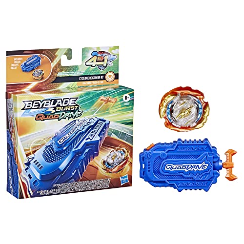 Beyblade F3320 Burst Quaddrive Cyclone Fury String Launcher Set thumb #1