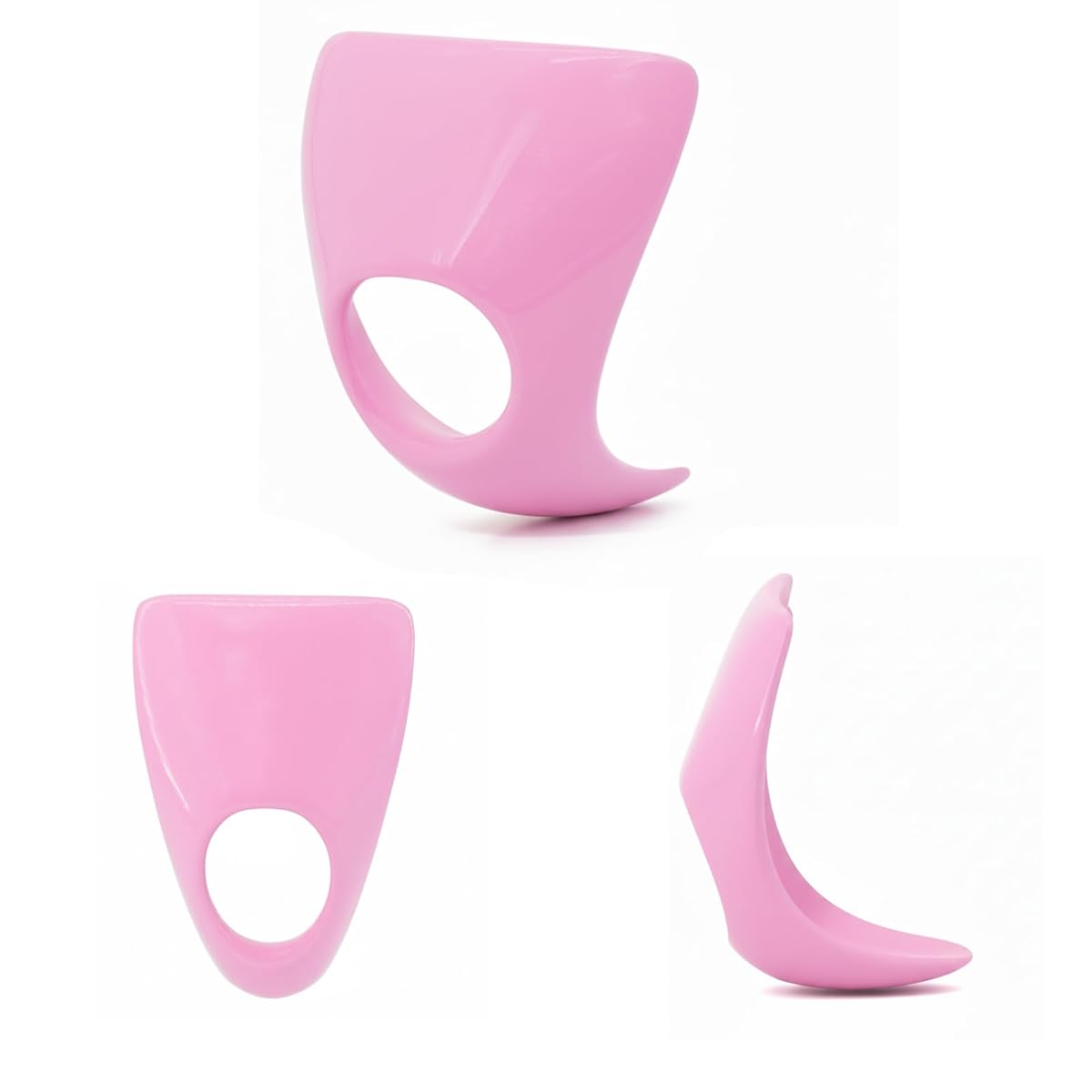 KKSEXY男の娘用貞操帯 サキュバス 拘束プレート Cストリング 樹脂製 穴あき 貞操ケージアクセサリー SM 道具 C字パンツ 魅魔 コスプレ拘束具(タイプA：サキュバス プレート (テール無し))