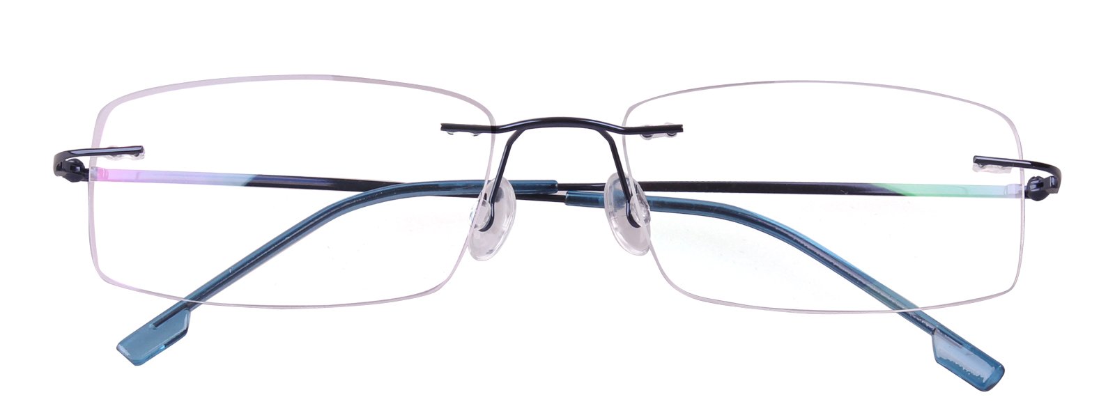 Titanium Alloy Flexible Rimless Hinged Frame Optical Eyeglasses Frames