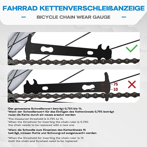 WATSABRO Kettennieter Fahrrad,Fahrradketten Nieten und Kettenschloss Zange,4 Paar Fahrradketten Nieten,Fahrradketten Reparatur Set 2.0 für 6-12 Fach Fahrradkette Werkzeug Set