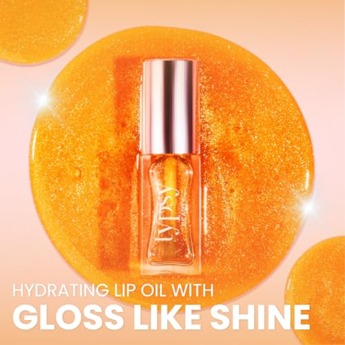 Image of Typsy Beauty Hi Honey! SPF 25 Lip Oil| 7ml|Gloss like shine Enriched with Mirsalehi Honey & Vitamin E,PA+++ High UVA Protection |Zero Taste| Protects chapped lips with Metal Cooling Applicator