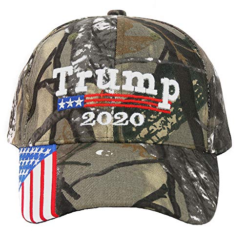 Trump 2020 Campaign Cap Keep America Great Hat Donald Trump Slogan Cap Adjustable Baseball Hat Embroidered USA Hat-Camo