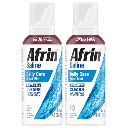 Afrin Saline Nasal Spray Twin Pack