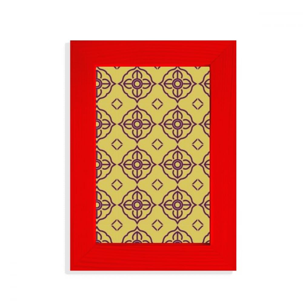 Illustration Thaïlande violette sous cadre photo art rouge déco murale