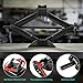 DNA Motoring Scissor Jack for Car, 1.5 Ton (3,306 lbs) Scissor Lift Jack with Labor-Saving Ratchet Wrench for Most Cars, 4'' - 15.2'' Lifting Range, TOOLS-00282