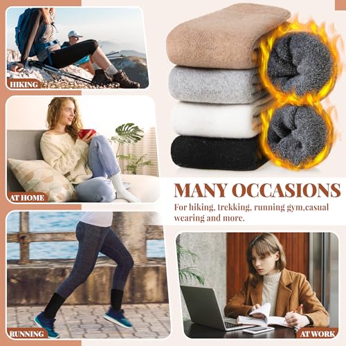 Image of Velice Womens Merino Wool Thermal Thick Hiking Winter Socks