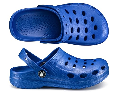 ESTRO Gartenschuhe Kinder Clogs Jungen - Gummischuhe Clogs Kinder Gartenclogs Mädchen A03 (Blau 31 EU)