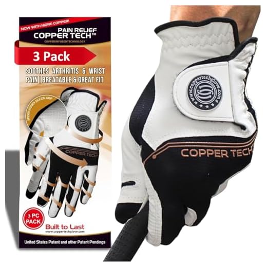 Copper Tech Men's Best Value Golf Gloves