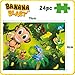 Goliath Banana Blast - Pull The Bananas Until The Monkey Jumps Game - Includes a Fun Colorful 24pc Puzzle by Goliath , Green