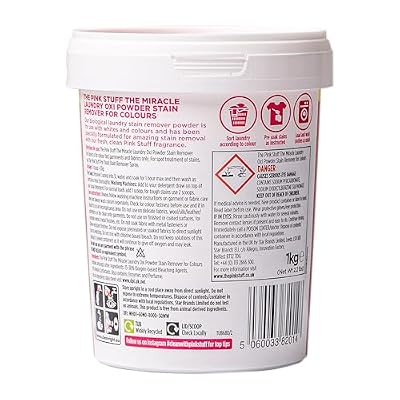 Stardrops The Pink Stuff Miracle Laundry Oxi Powder Stain Remover for Colours, 1kg