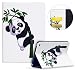 Produktbild kompatibel mit iPad Mini 4 Hülle Case,iPad Mini 4 Leder Tasche Brieftasche Schutzhülle,Bunte Drucken Muster PU Leder Flip Case Smart Cover Tasche Schutzhülle Case Lederhülle für iPad Mini 4,Panda