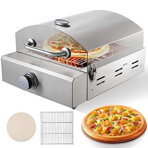 Gas pizza oven and Barbecue grill, Halloween ETE ETMATE pizza barbecue combo outdoor stainless steel convenient pizza oven 12