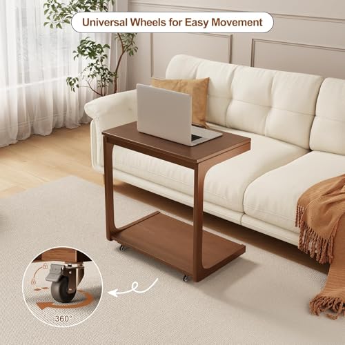Mesa para sofá en forma de C ajustable para trabajar cómodamente desde el salón 4