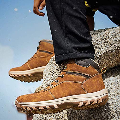 PLAYH Sapatos de inverno masculinos com forro de algodão para caminhada ao ar livre tênis de caminha