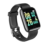smartwatch für Damen Herren, Fitness Tracker mit Blutdruck, Blutsauerstoff Herzfrequenzmesser Schrittzähler Kalorienzähler Schlafüberwachung, 1,44