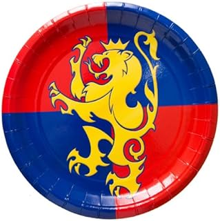 Medieval 9 Inch Plates : package of 8