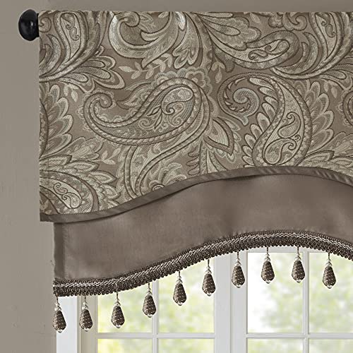 Cortinas Madison Park Aubrey Jacquard Modernas con Perlas de Bolsillo 4