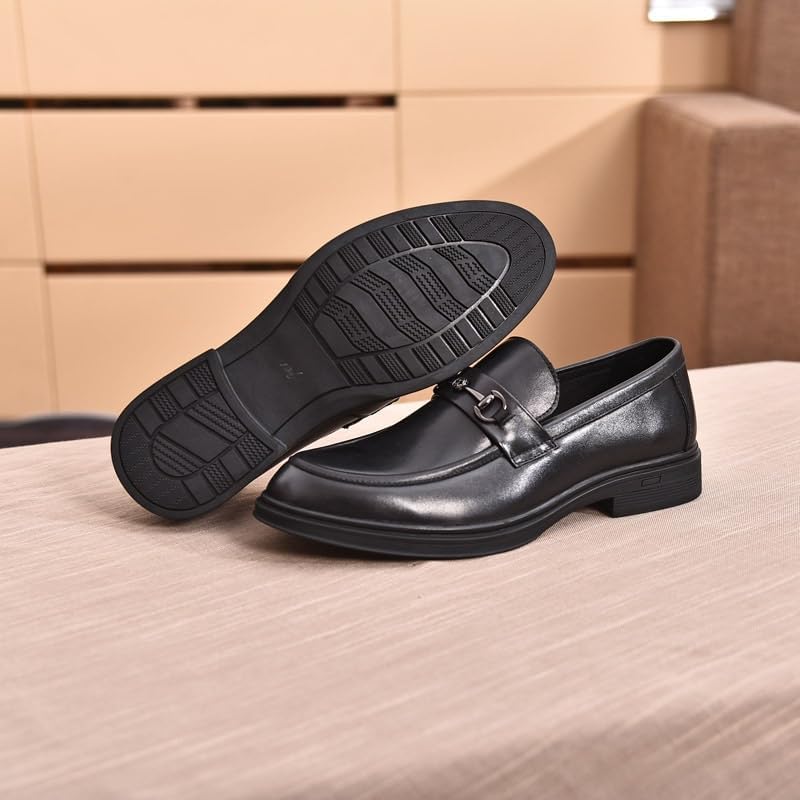 Men's Classic Formal Oxford Tip Lace Up Shoes Comfortable Rubber Sole Resistant Casual Shoes Business Office Shoes for Men