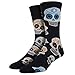 Socksmith Men's Socks Big Muertos Skull Crew Black/White 1pair