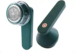 Papa Bolinhas Elétrico Portátil USB Sem Fio – Removedor de Fiapos, Pêlos e Bolinhas de Roupas, Casacos, Camisas, Calças, Malhas, Jaquetas e Tecidos, Ideal para Conservar Peças (VERDE/BRANCO)