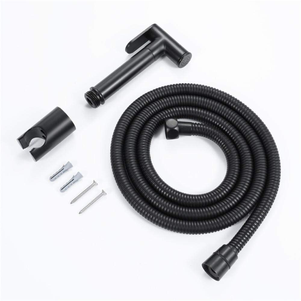 Duschset, Duschkopf, Toiletten-Sprühkopf, Hygiene-Wasserhahn-Set, Schwarz, Kupfer-Sprühpistole, Toilettenspüler, Schwarz, Wandmontage
