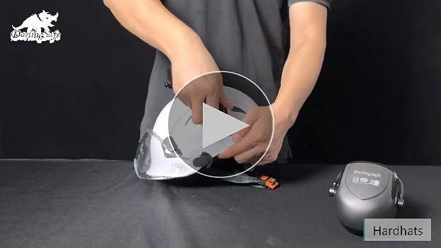 DarlingSafe Safety Helmet with Visor Ear Muffs Hard Hats