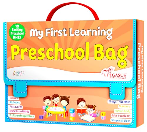 Image of My First Learning Preschool Bag - Set of 10 Exciting Preschool Books