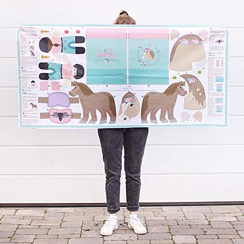 kullaloo | Cut & Sew Fabric Panel with Horse Motifs | Kids Sewing Kit with Patterns & Instructions | Arts & Crafts for Kids (age 14+) & Beginners | Sew Animals & More (Horse Love) — view 7