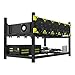 6 GPU Mining Case Rig Aluminum Stackable Preassembled Open Air Frame for Ethereum(ETH)/ETC/ZCash/Monero/BTC Easy Mounting Edition(Just 10 Minutes)