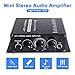 XMSJSIY 12V HiFi Stereo Audio Amplifier for Car 2 Channel HiFi Bass Audio Subwoofer Amp for Cars CD DVD MP3 Player Speakers