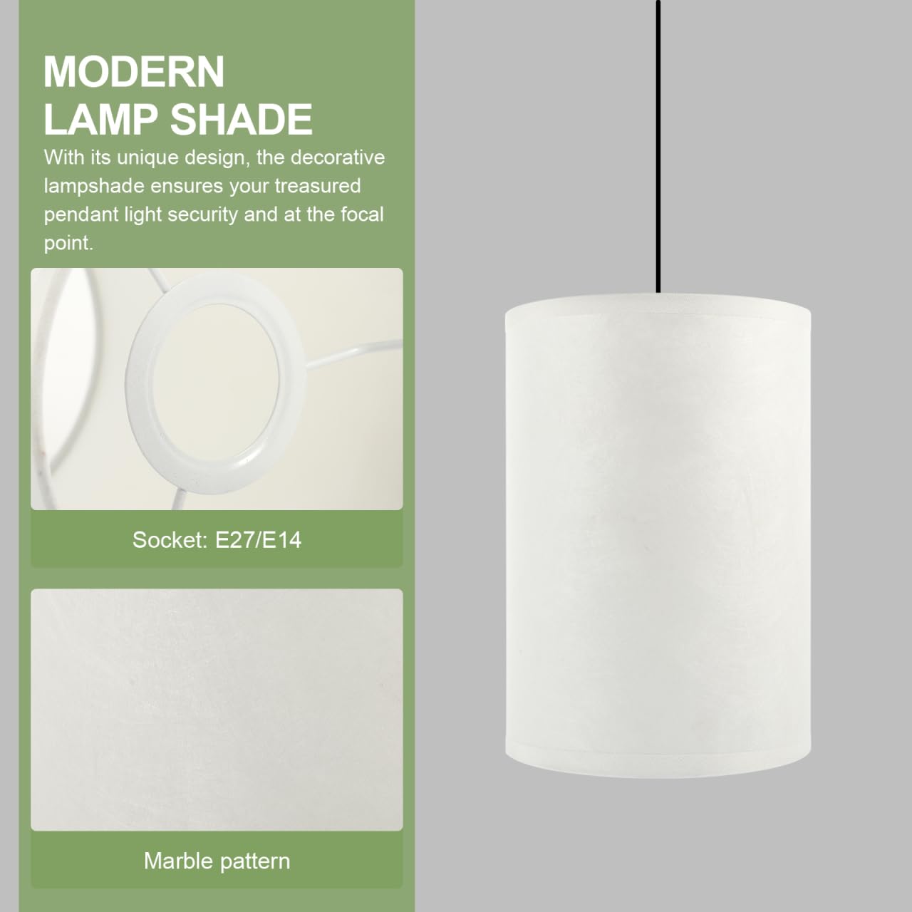 Angoily Fabric Lampshade E14/E27 Small Light Shade Replacement Modern Ceiling Light Cover Barrel Lamp Shade for Chandelier Table Floor Wall Lamp - Image 4