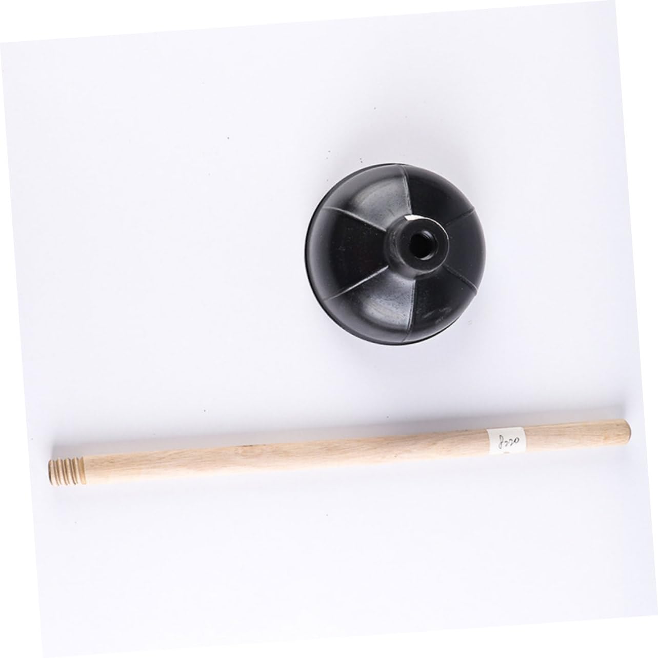 Ventouse Ménagère à Manche en Bois, Lot de 2, Noir