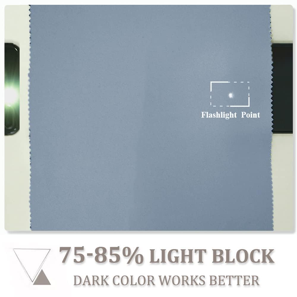 PONY DANCE Tenda Oscurante Camera da Letto Moderne Tende Termiche Isolanti per Soggiorno Blackout Curtain per Porta Interna 1 Pezzo L 140 x A 240 cm, Blu Vintageso