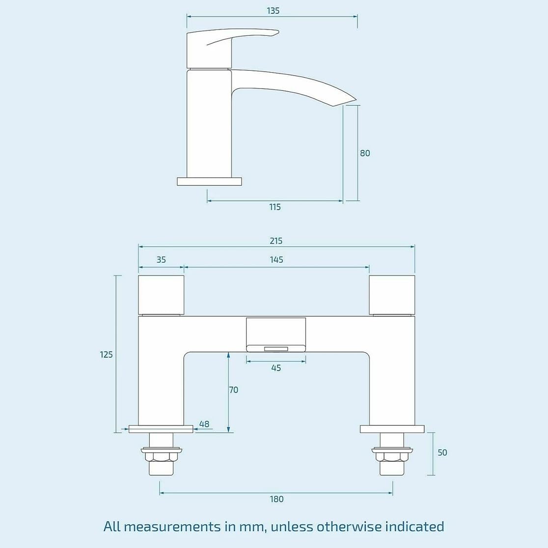 Belantia - Set doccia termostatico cromato, completo | Doccia termostatica rotonda | Miscelatore monocomando per lavabo | Include tutti i rifiuti