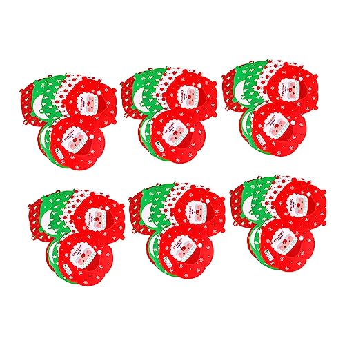 PRETYZOOM 30pcs Christmas Tin Candy Box Star Shape Candy Present Storage Ribbon Christmas Decorations for Party