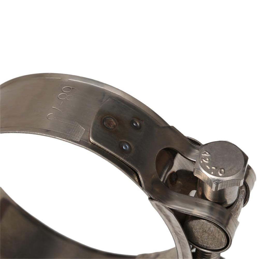 Jubilee Clips Rohrschelle Edelstahl Rohrschellen Schlauchschellen Kraftstoffschlauch Rohrschellen Schneckenantrieb Langlebige Anti-Oxidation Rohrbefestigungsklemmen (74 x 79 mm)