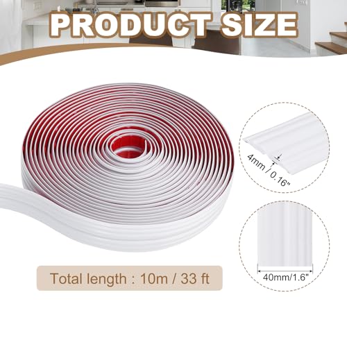 Protector de esquinas blanco PATIKIL moldura autoadhesiva 40mm para bordes 3