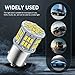 waswale 2 PCS 1156 LED Bulb Reversing Light, Single Contact 6800K Super Bright Turn Signal Bulb, 1141 1003 7506 BA15S Bulb, Universal for Most Cars (White)