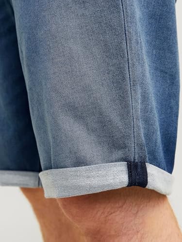 JACK & JONES Male Jeansshorts Rick Icon GE 003 Indigo Knit SBlue Denim – Ansicht 6