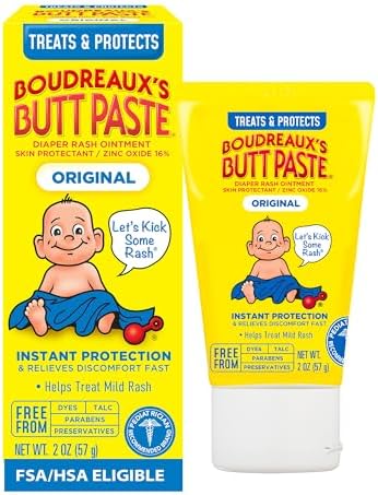 Boudreaux’s Butt Paste Original Diaper Rash Cream, 2 Oz